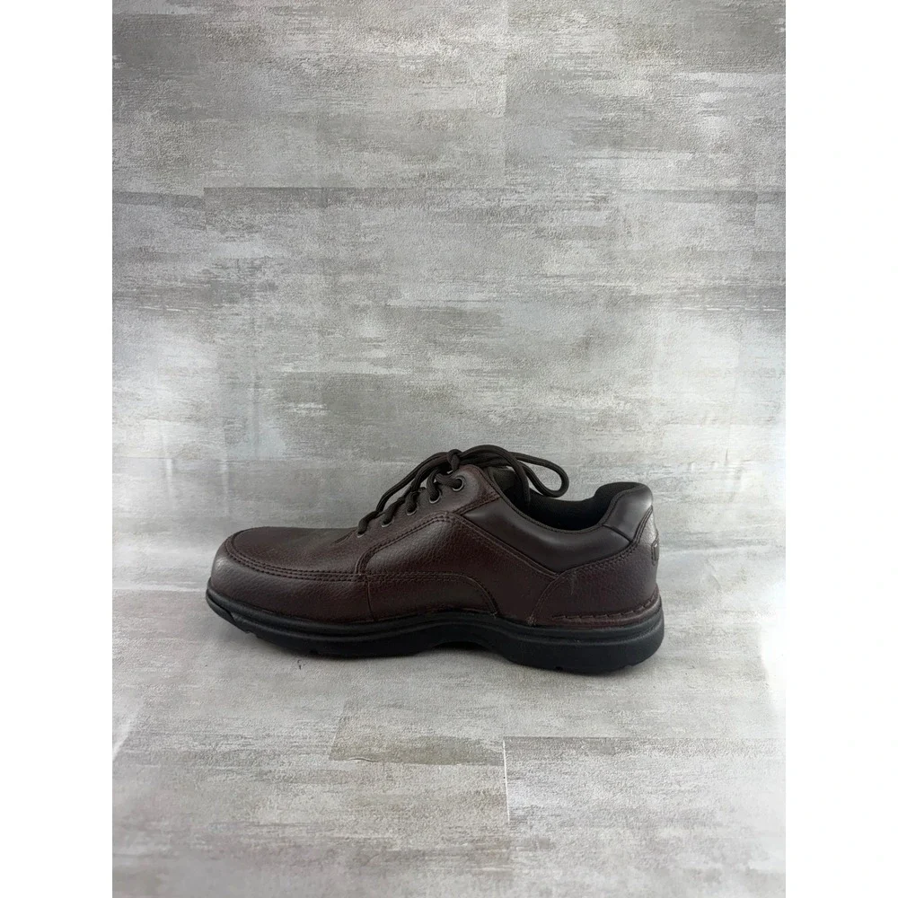 Rockport World Tour Classic Men Dark Brown Leather Walking Shoes K71201 Sz 8W